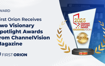 First Orion Receives Two Visionary Spotlight Awards by ChannelVision Magazine