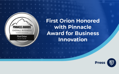 First Orion Honored with Pinnacle Award for Business Innovation