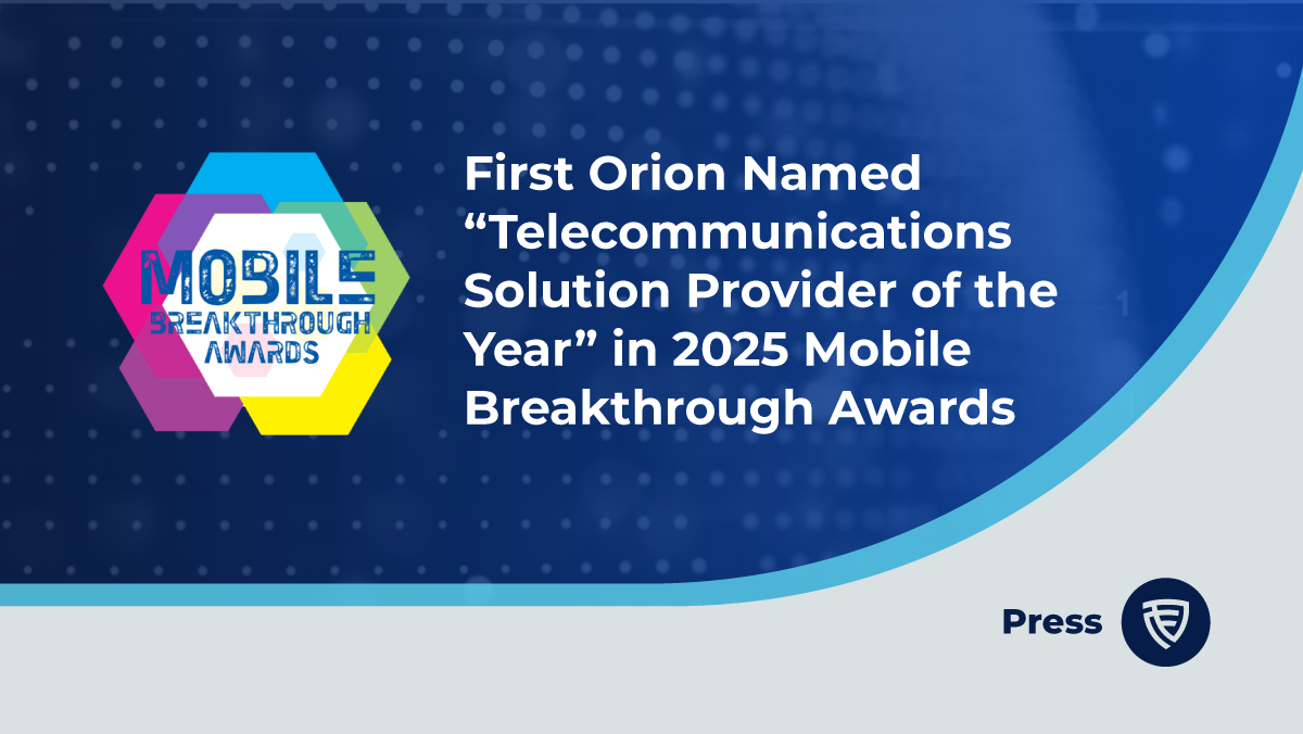 First Orion named "Telecommunications Solution Provider of the Year" in 2025