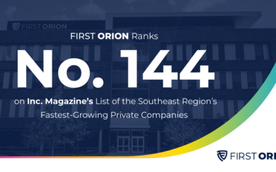 First Orion Makes List of Fastest Growing Companies by Inc. Magazine