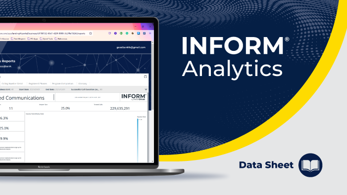 inform by first orion data sheet and analytics