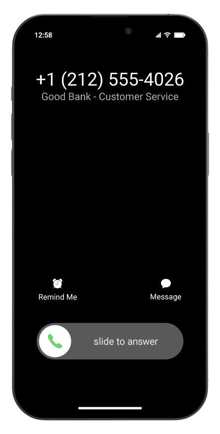 iOS 16 INFORM call screen