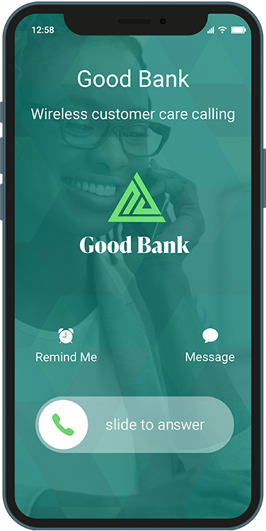 iOS Good Bank ENGAGE Branded Caller Display - ENGAGE